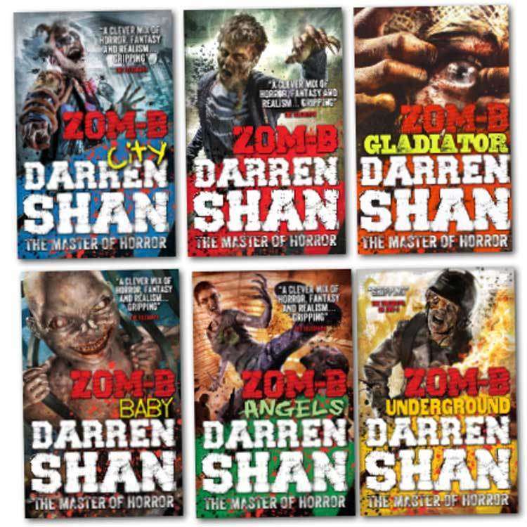 Darren Shan Zom-B 6 Books Set Collection The Master Of Horror