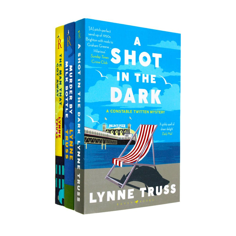 Lynne Truss A Constable Twitten Mystery Collection 3 Books Set (A Shot in the Dark, The Man That Got Away, Murder by Milk Bottle)