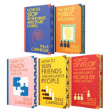 Dale Carnegie 5 Books Collection Set – Classics Sprayed Edge Deluxe Hardcover Edition | How to Win Friends and Influence People, How to Stop Worrying & More