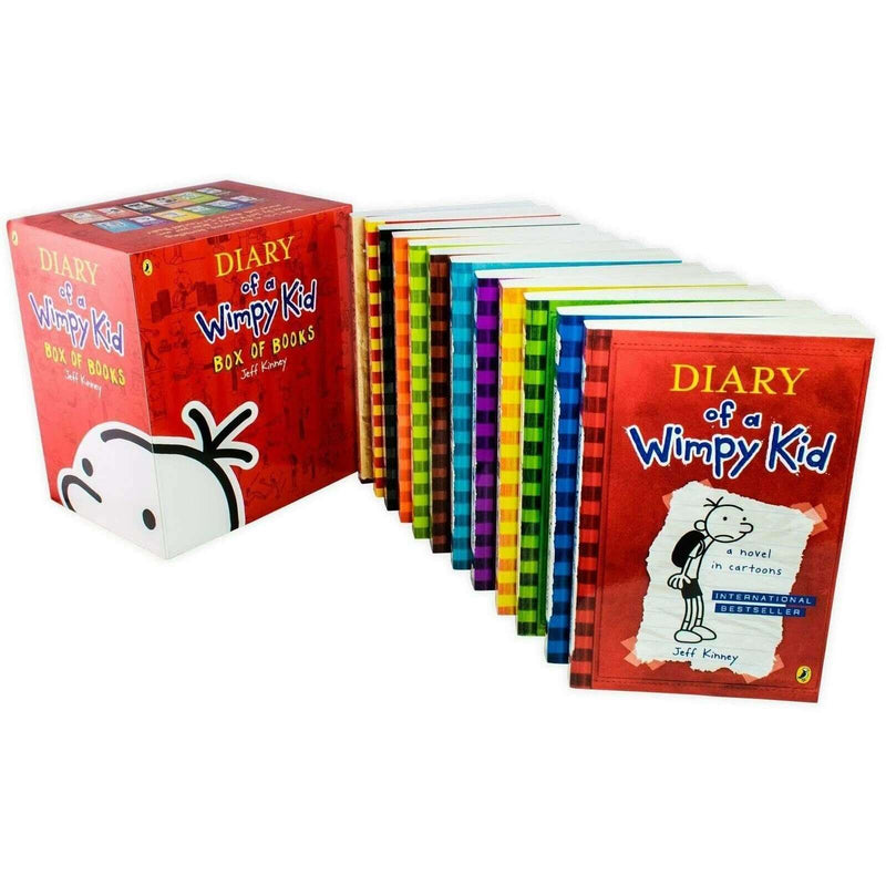 Diary of a Wimpy Kid Collection 12 Books Box Set by Jeff Kinney