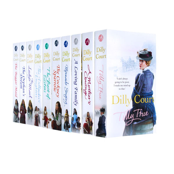 Dilly Court Collection 10 Books Set Tilly True Mermaids Singing Beggar Maid Orphans Dream Lady Maid Best of Sisters Loving Family