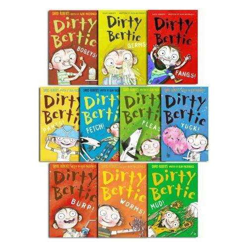 Dirty Bertie Collection 10 Books Set Pack (Series 1) By David Roberts