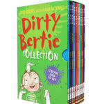 Photo of Dirty Bertie 10 Book and CD Set by Alan MacDonald on a White Background