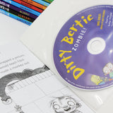 Photo of Dirty Bertie 10 Book and CD Set by Alan MacDonald on a White Background
