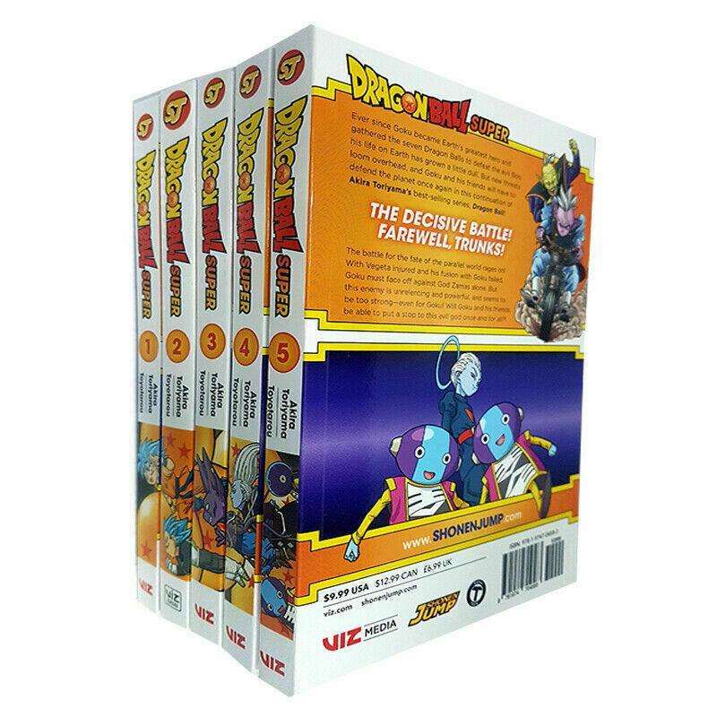 Dragon Ball Super Vol.1-5 Books Collection Set by Akira Toriyama Pack Series NEW