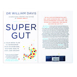 Super Gut Book by Dr. William Davis |Four-Week Plan for Gut Health,Weight Loss & Restoring Your Microbiome| Nutrition, Wellness, Diet & Healthy Living