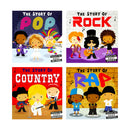 The Story of Music Little People and Pop Artists Series 4 Books Collection Box Set by Little Tiger