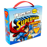 Photo of Superman Phonics 12 Books Set by Lucy Rosen on a White Background