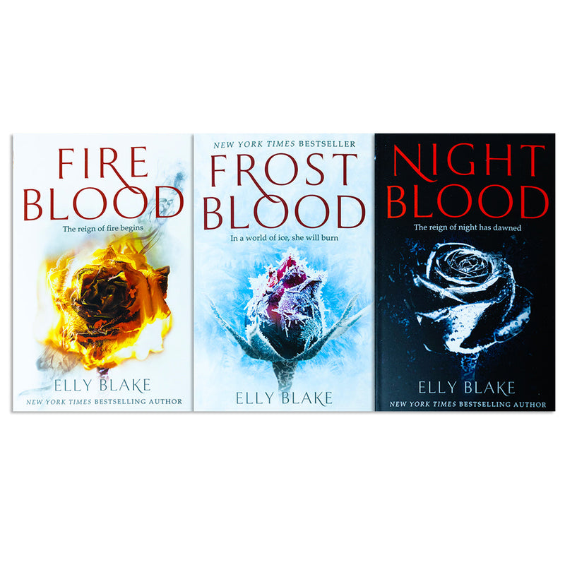 The Frostblood Saga Series 3 Books Collection Set By Elly Blake (Frostblood, Fireblood, Nightblood)