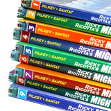 Ricky Ricotta Mighty Robot Collection 9 Books Set By Dav Pilkey (Ricky Ricotta's Mighty Robot, The Mutant Mosquitoes from Mercury, The Video Vultures from Venus, the Mecha-Monkeys from Mars & More)