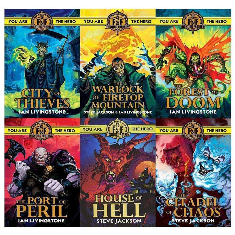 Fighting Fantasy (Series 1 & 2) 12 Books Set Collection Pack Ian Livingstone