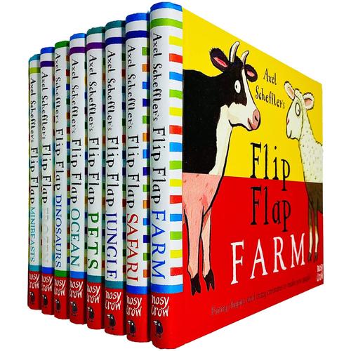 Axel Scheffler's Flip Flap Children's Books 8 Books Set Collection Hardcover