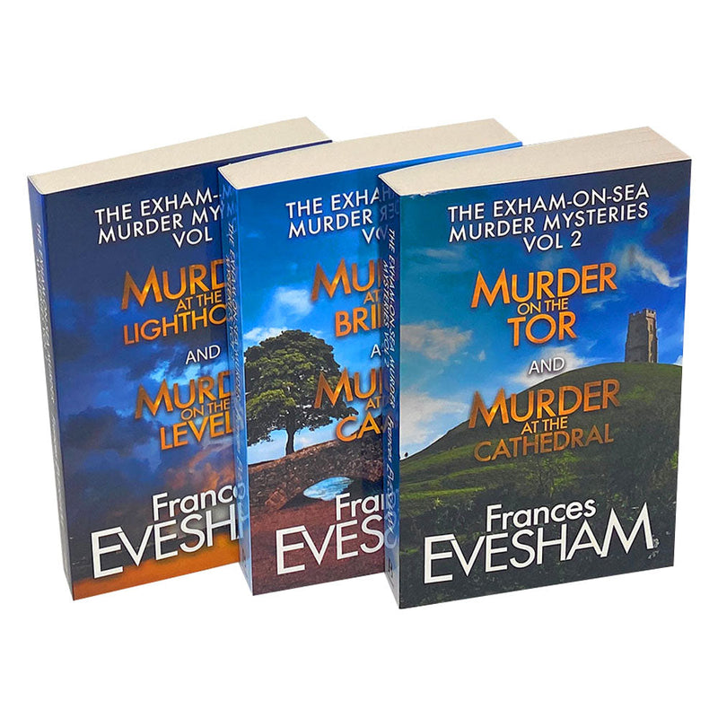 The Exham-on-Sea Murder Mysteries Series Volume 1 - 3, Set by Frances Evesham (Lighthouse, Levels, Tor, Cathedral, Bridge & Castle)