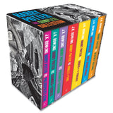 Harry Potter The Complete Collection 7 Books Box Set Collection J.K Rowling - Black Box