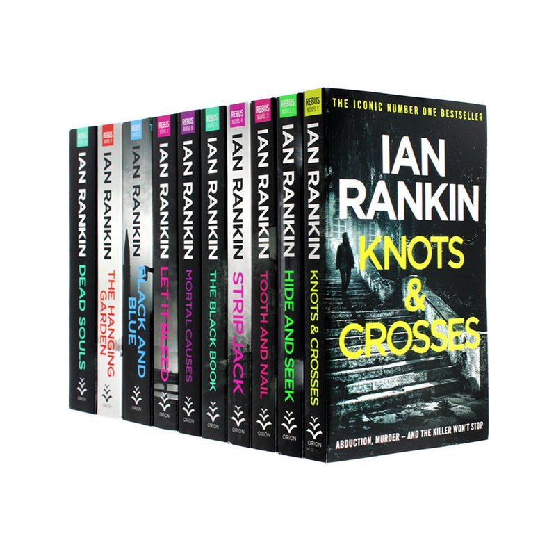 Ian Rankin Inspector Rebus Series Collection 10 Books Set (Knots And Crosses, Hide And Seek, Tooth And Nail, Strip Jack