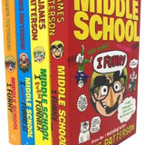 James Patterson Middle School I Funny Collection 4 Books Set