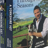 A Yorkshire Vet 2 Books Set Collection Julian Norton, Through The Seasons