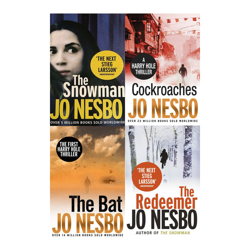 Jo Nesbo 4 Books Collection Set Harry Hole Thriller Collection Inc Snowman, Bat