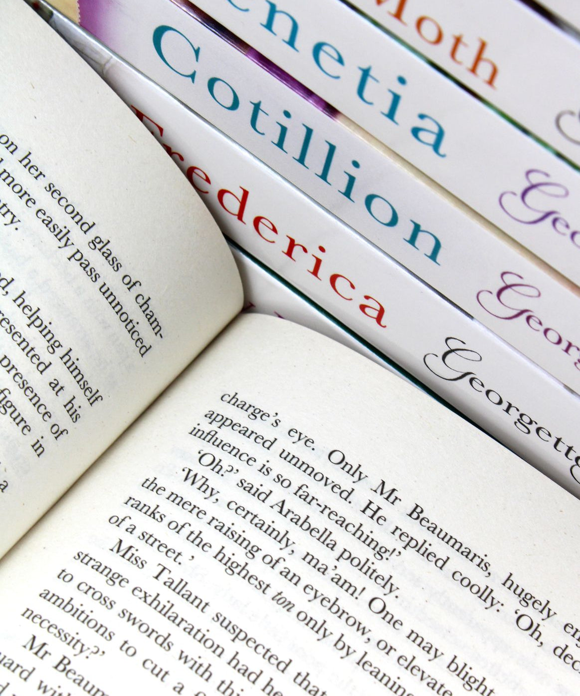 Photo of Georgette Heyer 10 Books Collection Set Pages