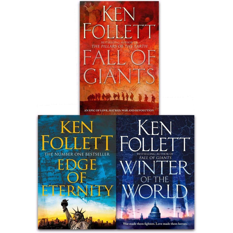 Ken Follett Century Trilogy Collection 3 Books Set Historical Novel