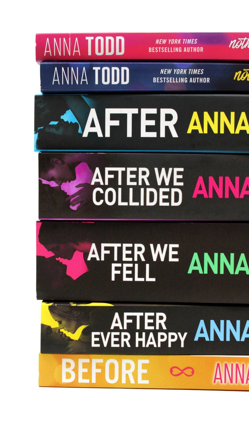 Anna Todd 7 Books Collection The After & The Landon Series (After, After Ever Happy, After We Collided, After We Fell, Before, Nothing More & Nothing Less)