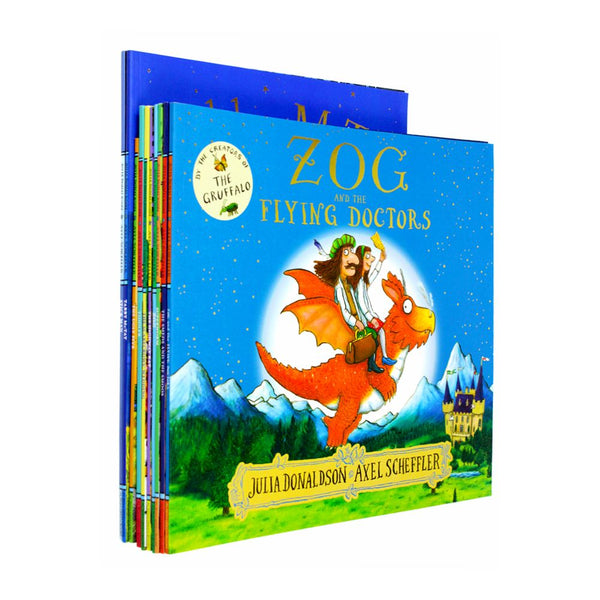 Julia Donaldson Axel Scheffler Collection 10 Books Set (Zog and the Flying Doctors,Tiddler