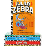 Photo of Julius Zebra The Toga-Tastic 5 Book Collection Box Set by Gary Northfield on a White Background