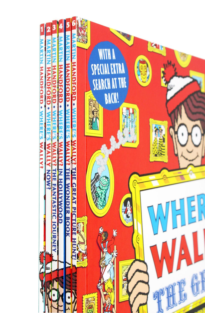 Where's Wally? The Super Six! by Martin Handford 6 Classic Books, Poster & Jigsaw Puzzle Collection Box Set