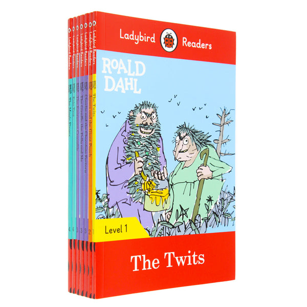 Ladybird Readers Roald Dahl Series 7 Books Set Level 1 - 4 Collection