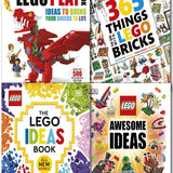 DK LEGO Activity Ideas 4-Book Collection Set | Fun & Creative Play for Kids – Interactive Books with Building Challenges, DIY, Learning & Imaginative