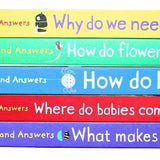 Usborne Lift the flap, First Questions and Answers 5 books box set collection