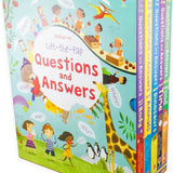 Usborne Lift the flap Questions and Answers 5 Books Box Set Collection Animals Body