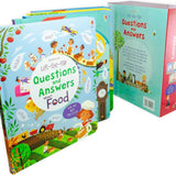 Usborne Lift the flap Questions and Answers 5 Books Box Set Collection Animals Body