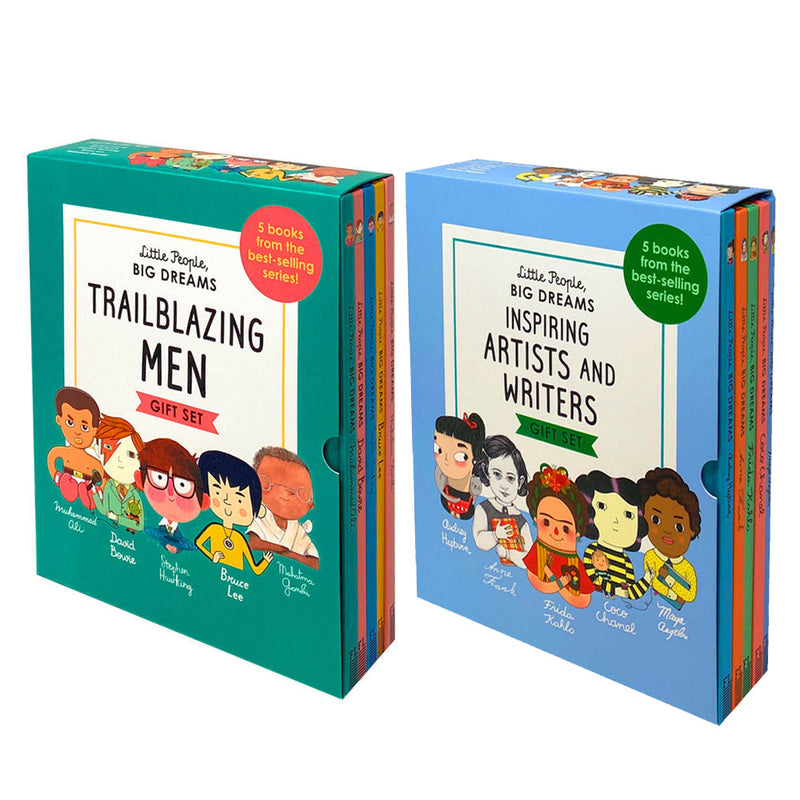 Little People, Big Dreams 10 Books Box Set Artists And Writers, Trailblazing Men