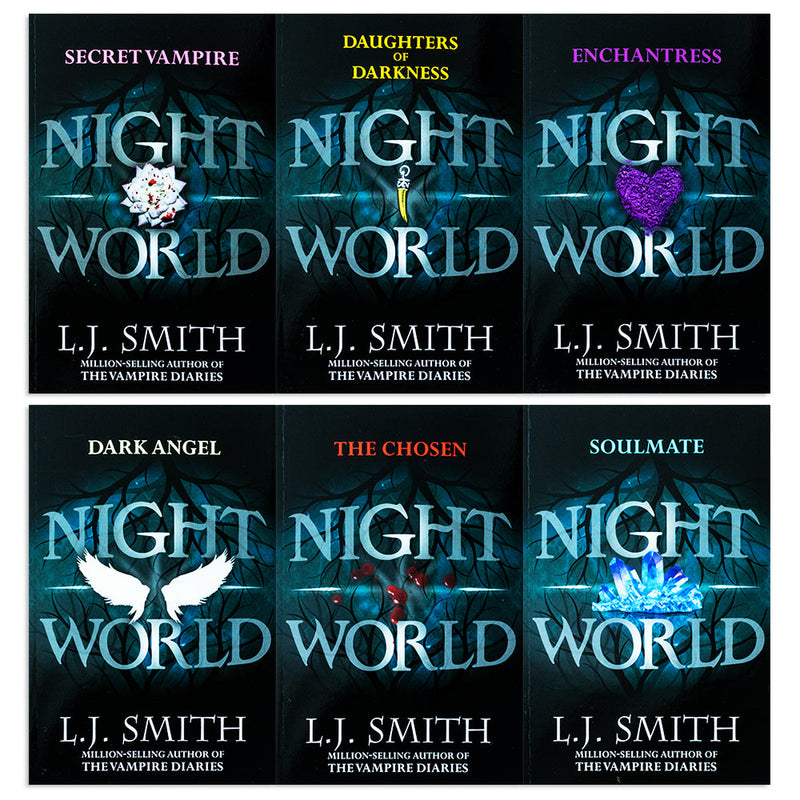 Night World Series 6 Books Collection Box Set (Secret Vampire, Daughters Of Darkness, Enchantress, Dark Angel, The Chosen & Soulmate) by L.J. Smith