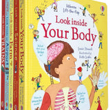 Look Inside 5 Book Set | Interactive Children's Learning Books – Your Body, Science, Farm, Airport & Trains | Educational Lift-the-Flap Collection