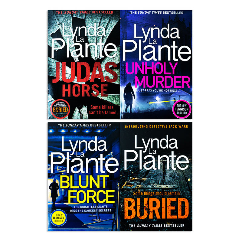 Lynda La Plante 4 Books Collection Set (Judas Horse, Unholy Murder, Blunt Force, Buried)