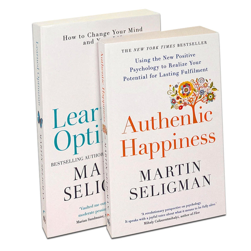 Martin Seligman 2 Books Set Collection, Authentic Happiness, Learned Optimism