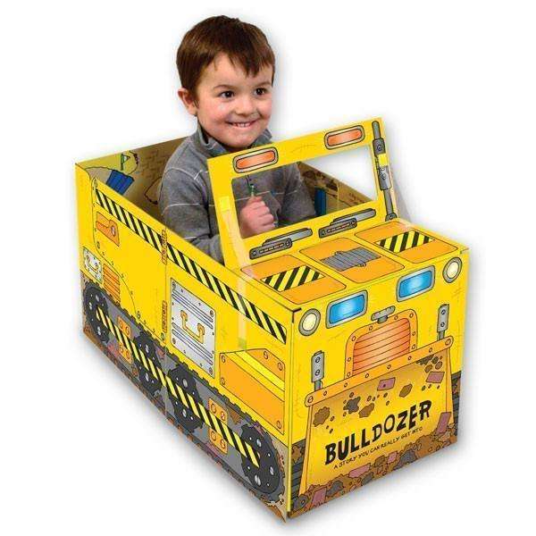 Miles Kelly Convertible Bulldozer 3 in 1 Book Playmat and Toy for Children