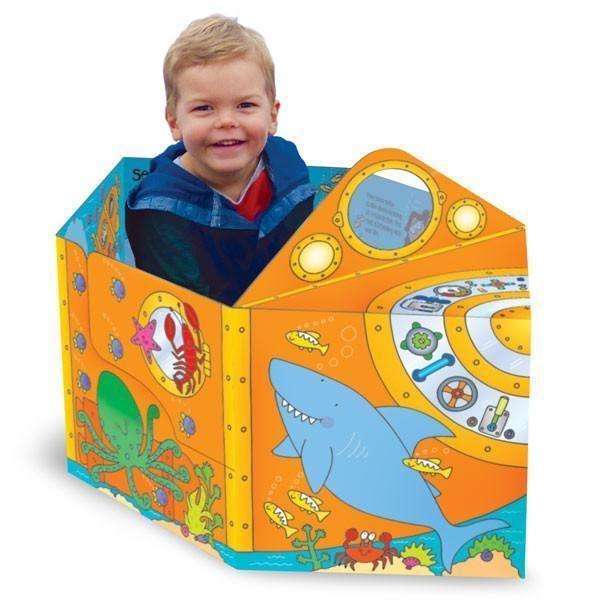 Miles Kelly Convertible Submarine 3 in 1 Book Playmat and Toy for Children