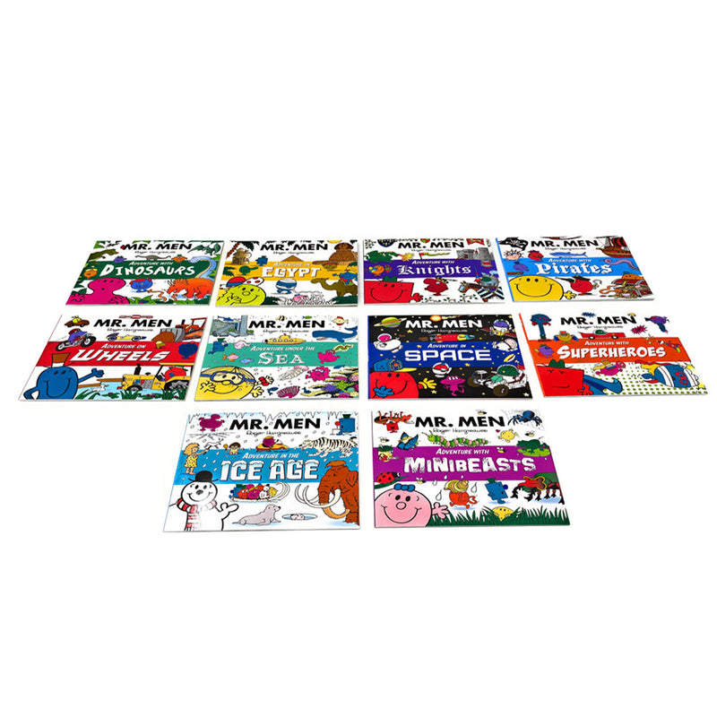 Mr. Men Adventures Collection 10 Books Children Set Pack Inc Superheroes