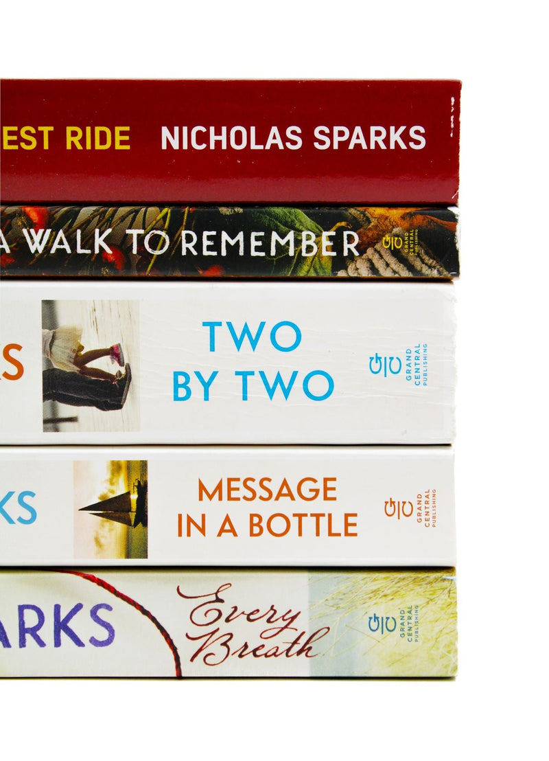 Nicholas Sparks Collection 5 Books Set (Two by Two, Every Breath, Message in a Bottle, The Longest