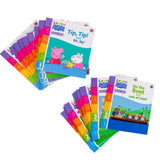 Learn with Peppa Phonics Level 1 and 2 Collection 20 Books Set By Peppa Pig (Tip Tip and Sit Sip, Sad and Tip a Pan, Got It! and Pips in a Pack, Ten Tickets, Fun at the Pool and More)