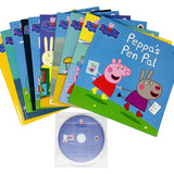 Peppa Pig Collection 10 Books Set in a Purple Gift Bag With Audio CD - Perfect for Ages 0-5 - Enjoy the Adventures of Peppa in Paperback Format