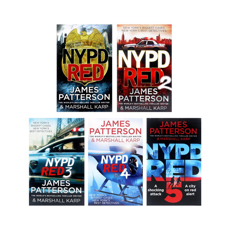 James Patterson NYPD Red Collection 5 Books Set Pack Marshall Karp (Book 1-5)