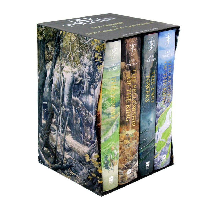 The Hobbit and The Lord of the Rings 4 Books Collection Boxed Set Illustrated edition by J. R. R. Tolkien - Hardcover