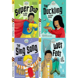 Read with Oxford Stage 2: Biff, Chip and Kipper 4 Books Collection Set Super Dad