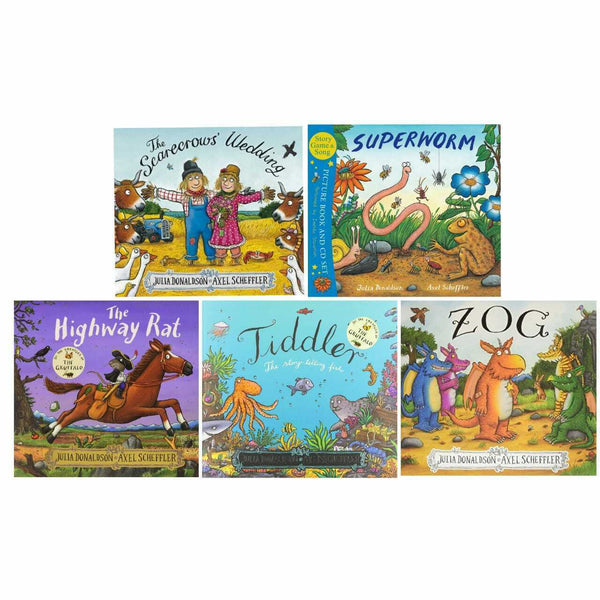 Julia Donaldson and axel scheffler 5 Books Collection Set Inc Superworm