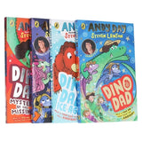 Dino Dad Series 4 Books Collection Set By Andy Day (Dino Dad, Ice Age, Big School Talent Show and Mystery of the Missing Egg) | Paperback