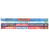 Dino Dad Series 4 Books Collection Set By Andy Day (Dino Dad, Ice Age, Big School Talent Show and Mystery of the Missing Egg) | Paperback